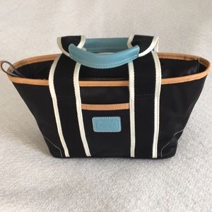 Small Coach tote bag.